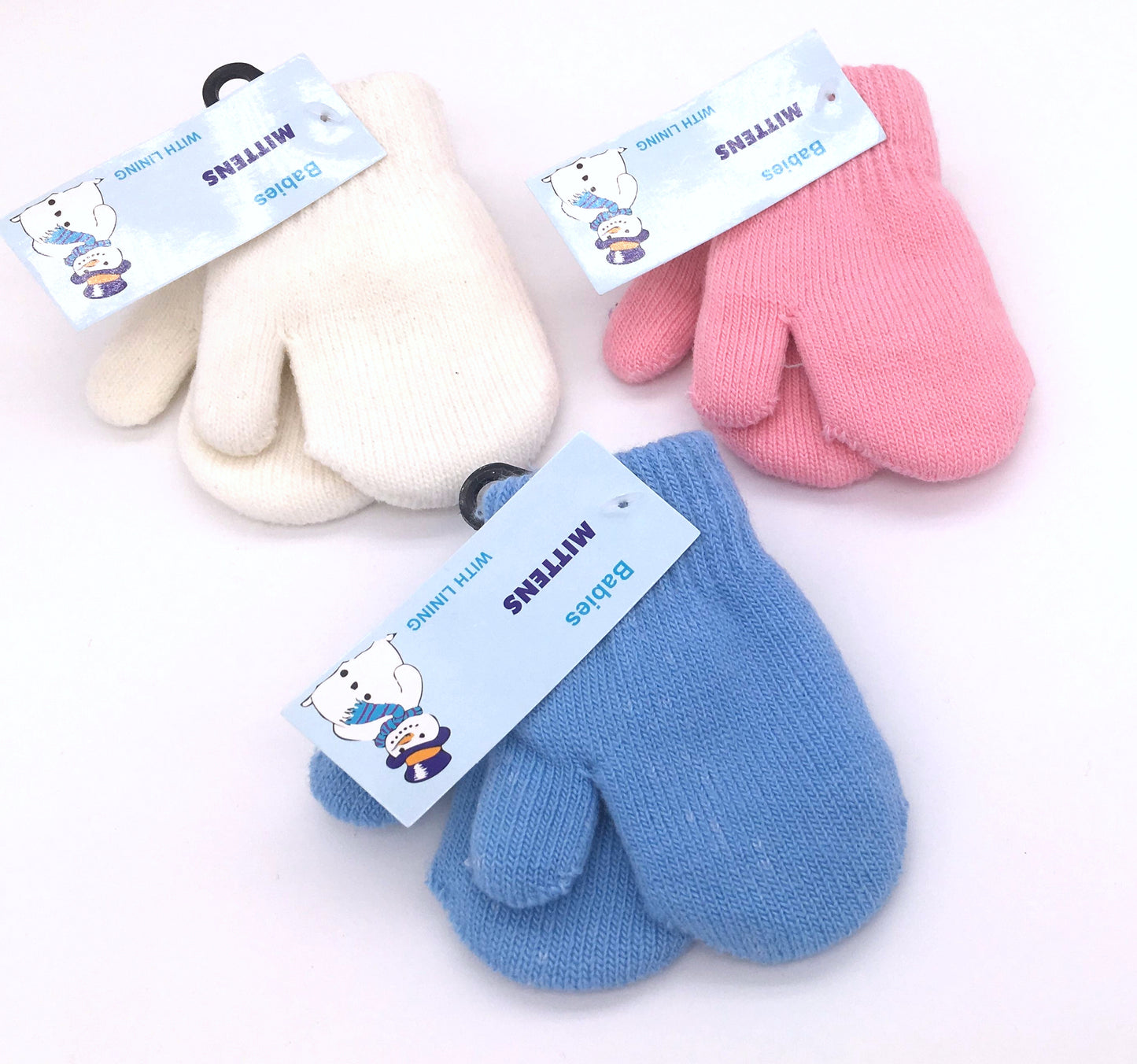 Children Toddler Unisex Warm MITTEN Gloves with Lining AGE 0-3