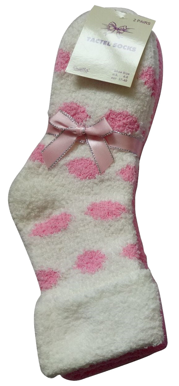 Ladies Women's Soft Tactel Socks Soft Extra Warm UK 4-6, 2 pairs