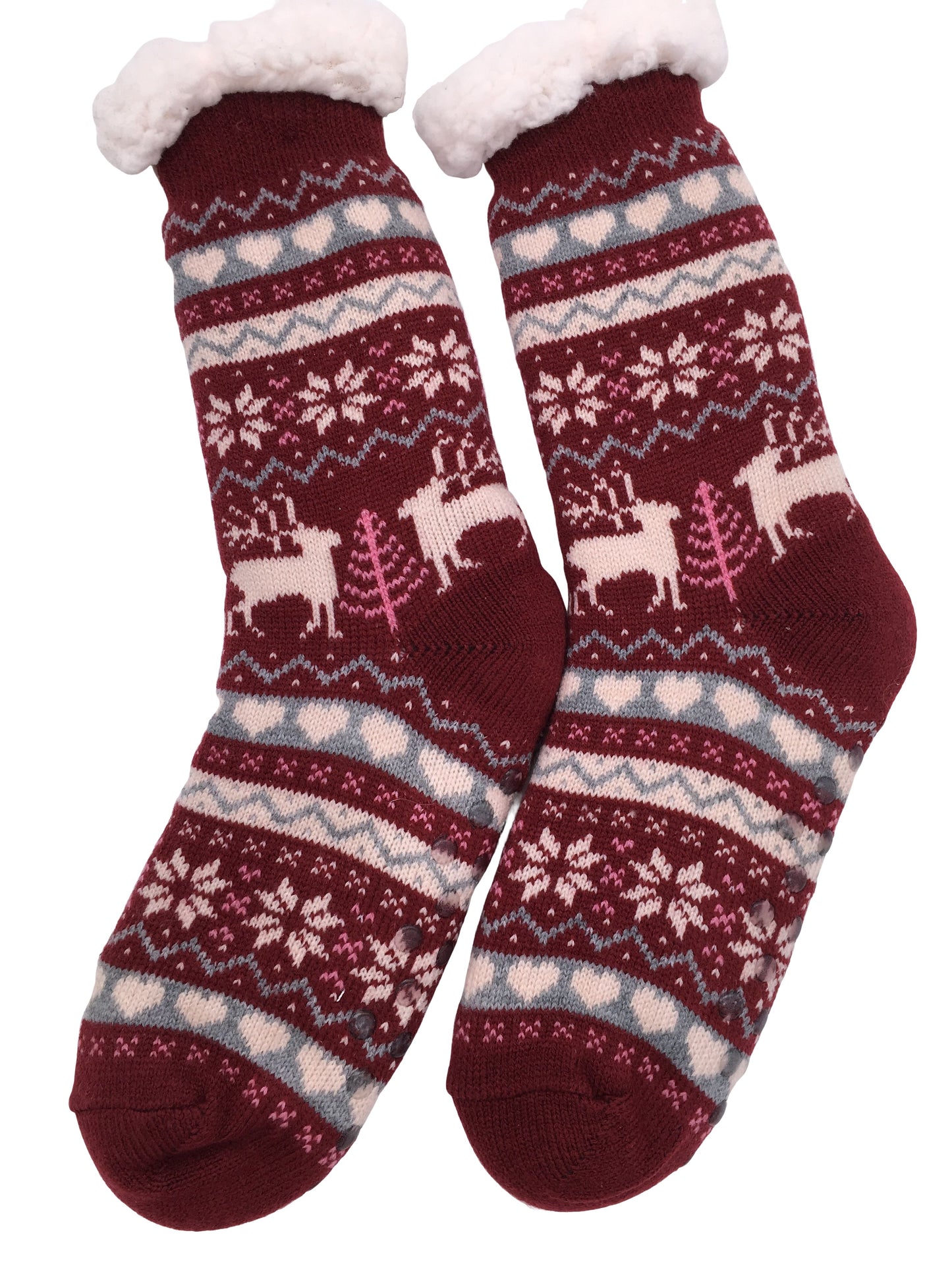 Ladies Fluffy Slipper Socks Fleece Cute Warm Soft Cosy knitted Anti-slip Winter Warmer