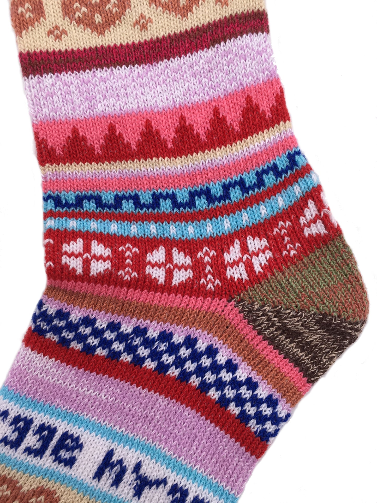 Ladies Norwegian Cozy Cotton SOCKS, Supersoft Prewashed, Colourful, Nordic Style Design