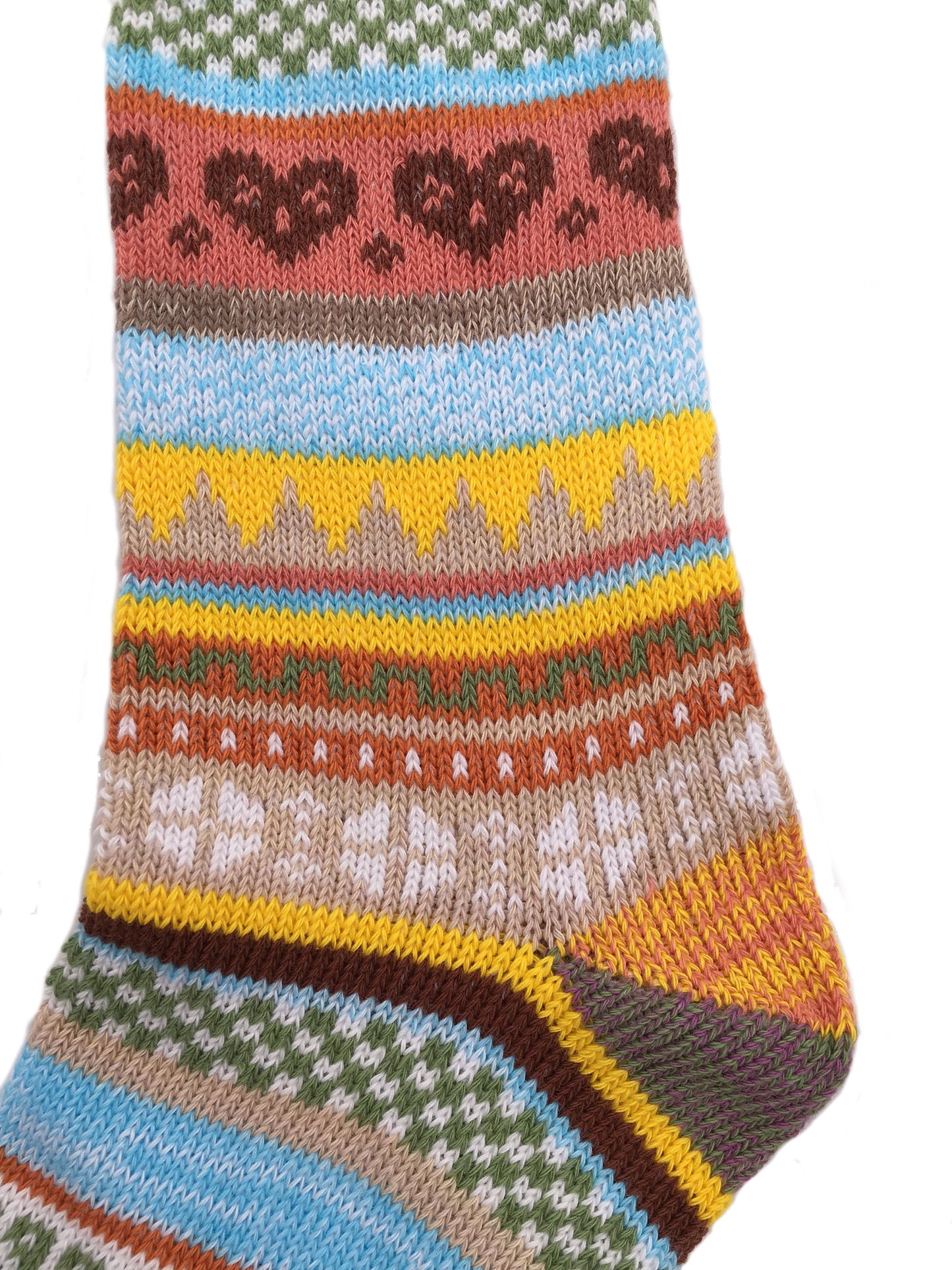 Ladies Norwegian Cozy Cotton SOCKS, Supersoft Prewashed, Colourful, Nordic Style Design
