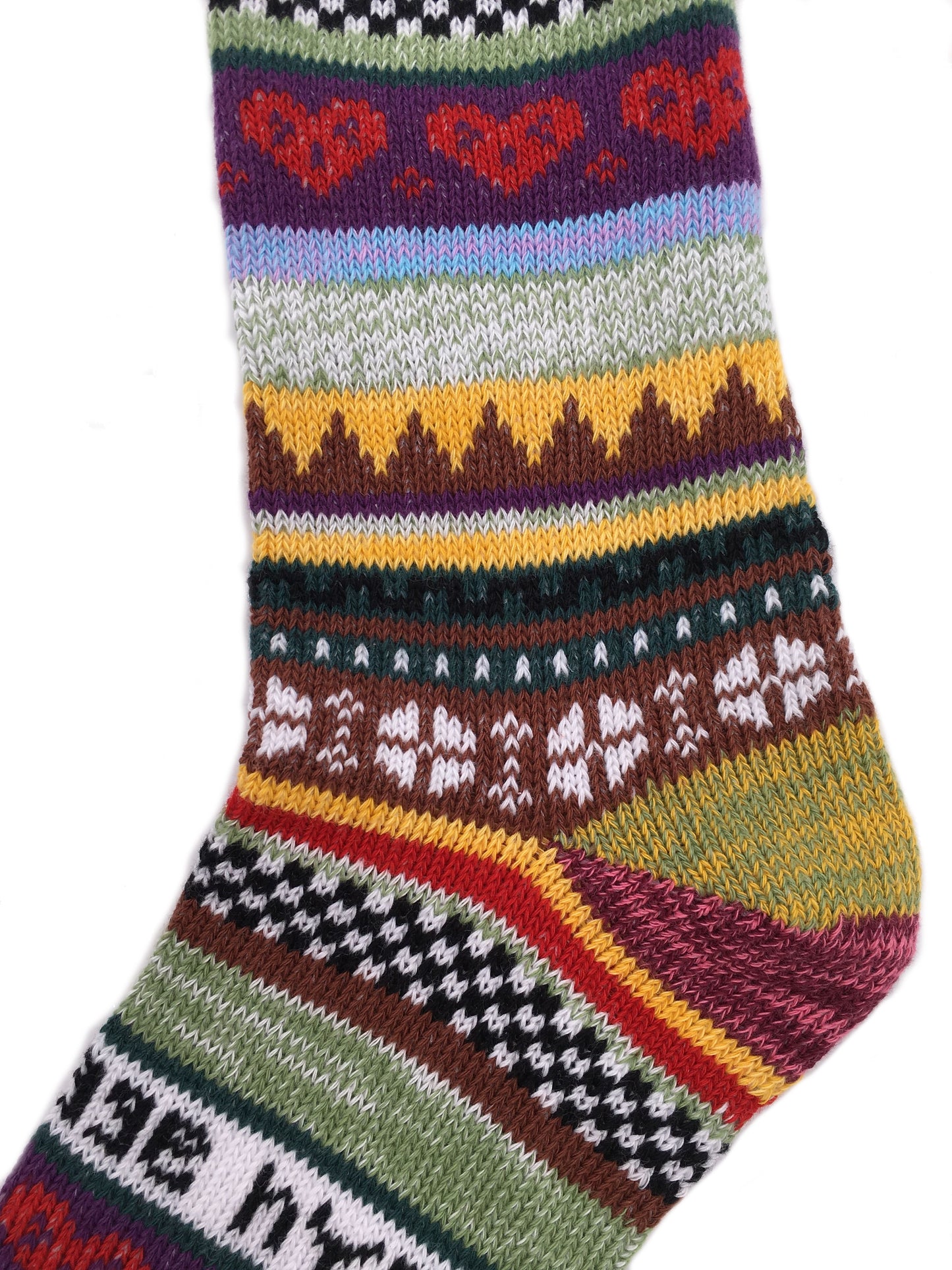 Ladies Norwegian Cozy Cotton SOCKS, Supersoft Prewashed, Colourful, Nordic Style Design