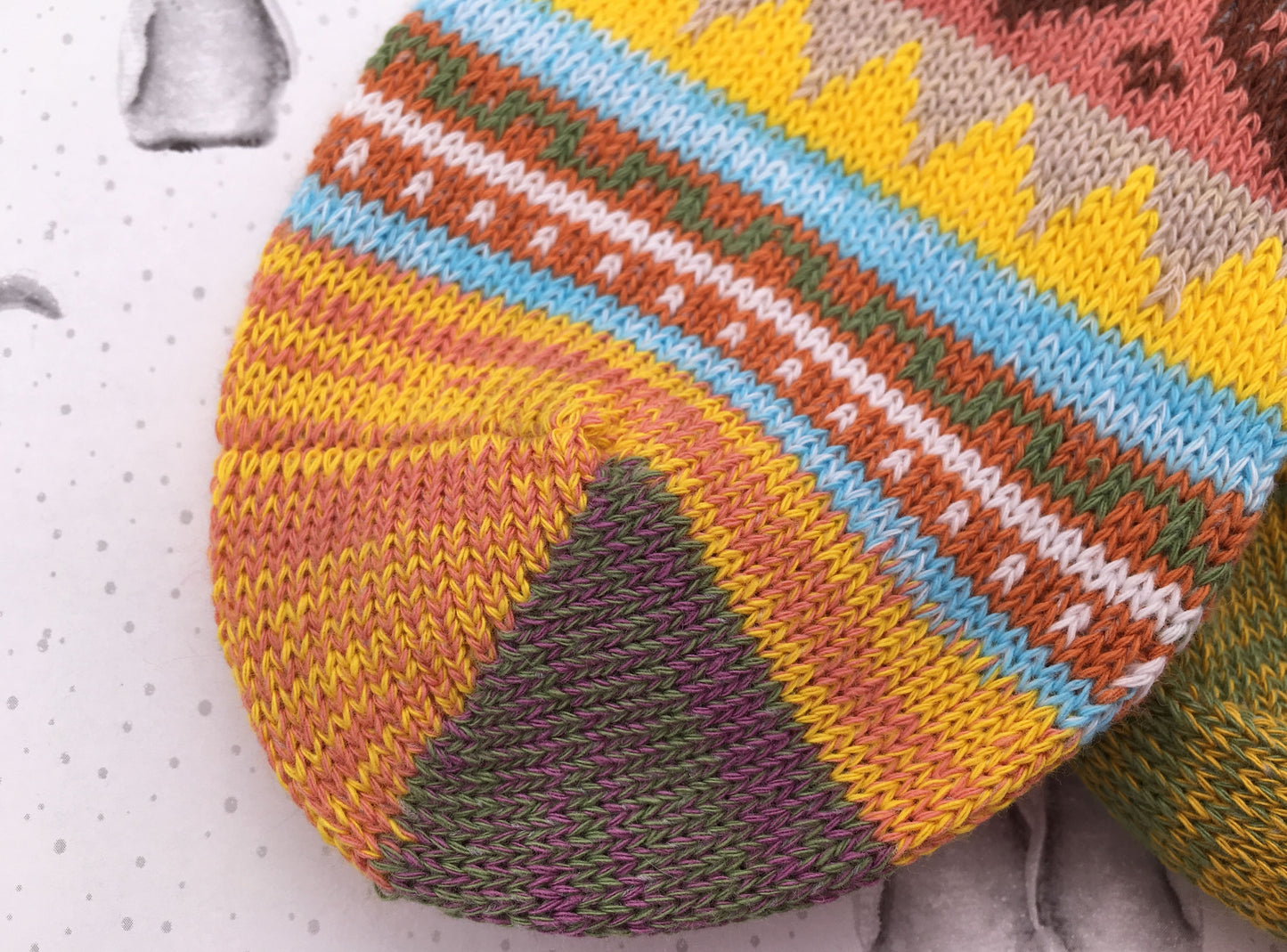 Ladies Norwegian Cozy Cotton SOCKS, Supersoft Prewashed, Colourful, Nordic Style Design