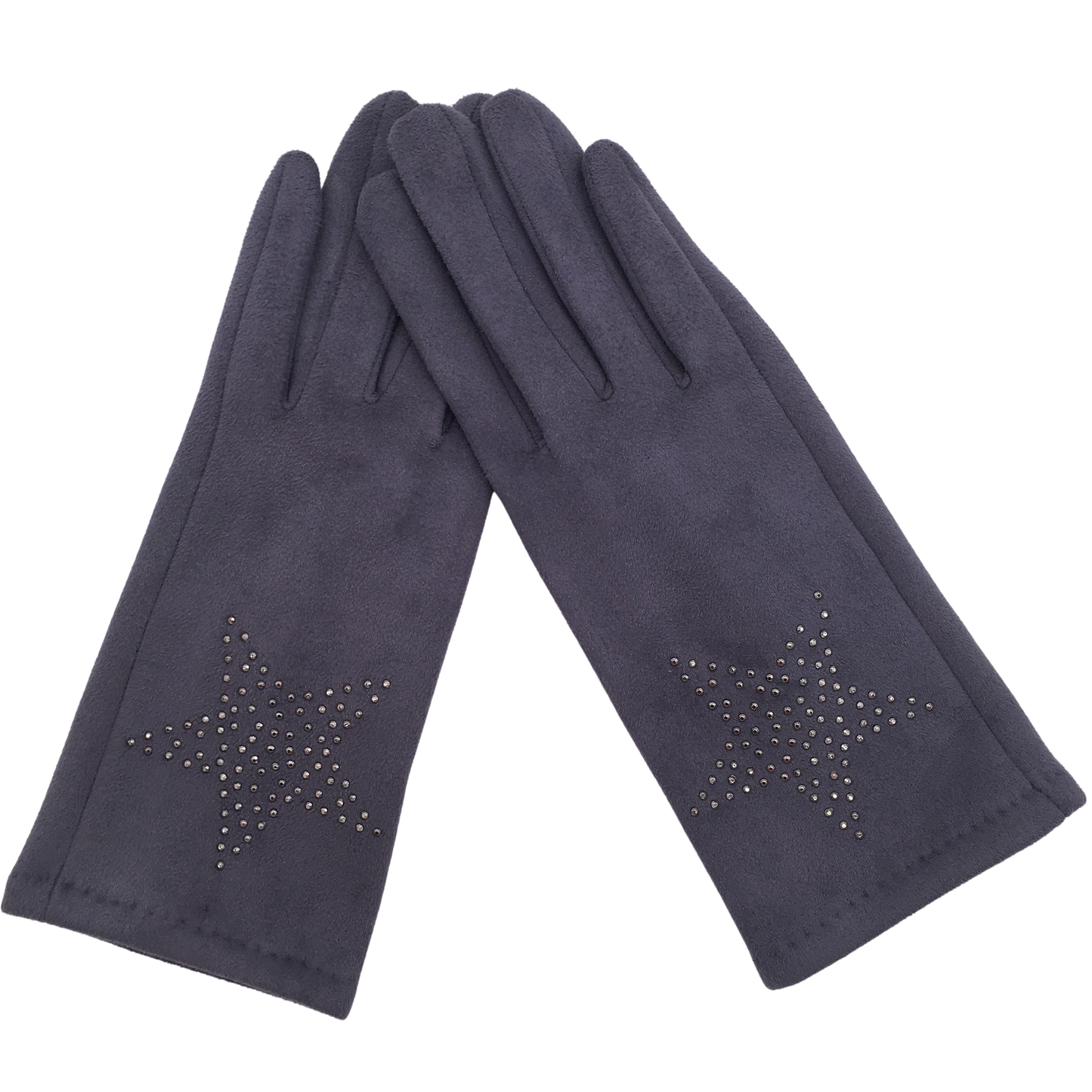 Ladies Winter Fashion Gloves Cosy Featuring Glitter &Pearl, Print Design