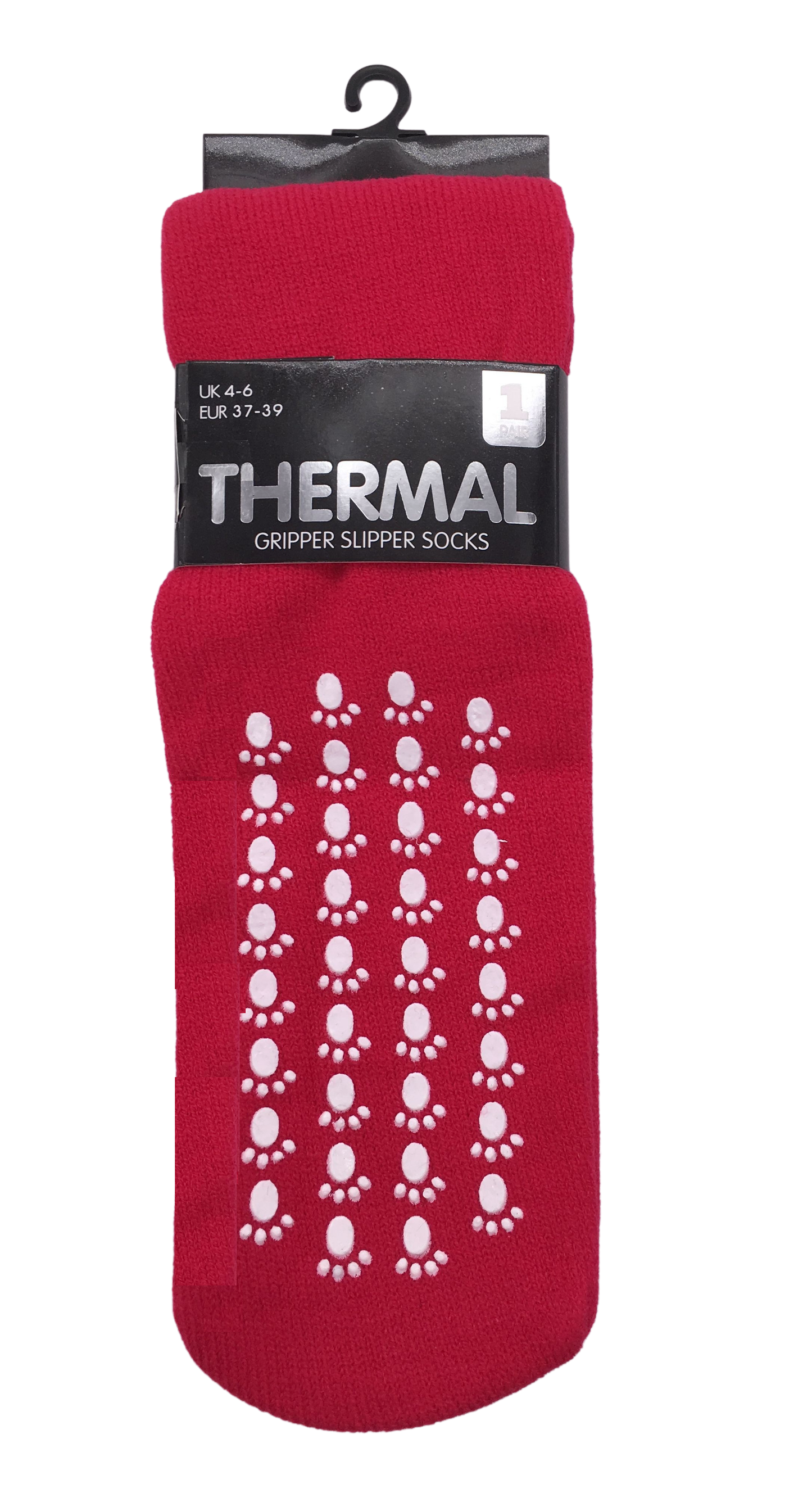 Ladies Womens THERMAL GRIPPER SLIPPER socks Lounge Wear Winter Warmth Size 4-6