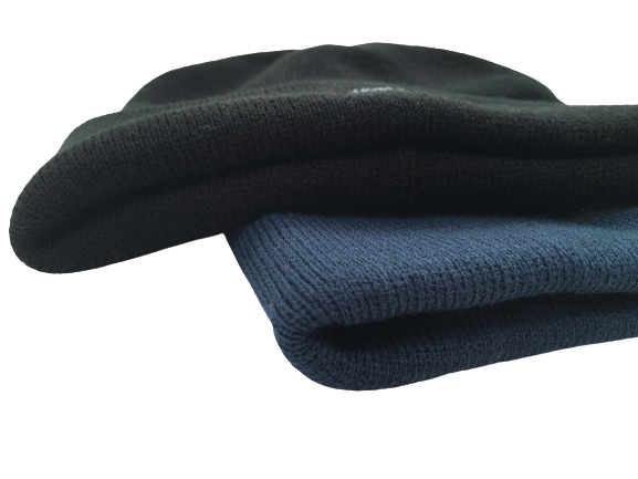 MENS ADULTS Winter Warm Thermal Knitted Beanie Hat with Lining 2 LAYERS