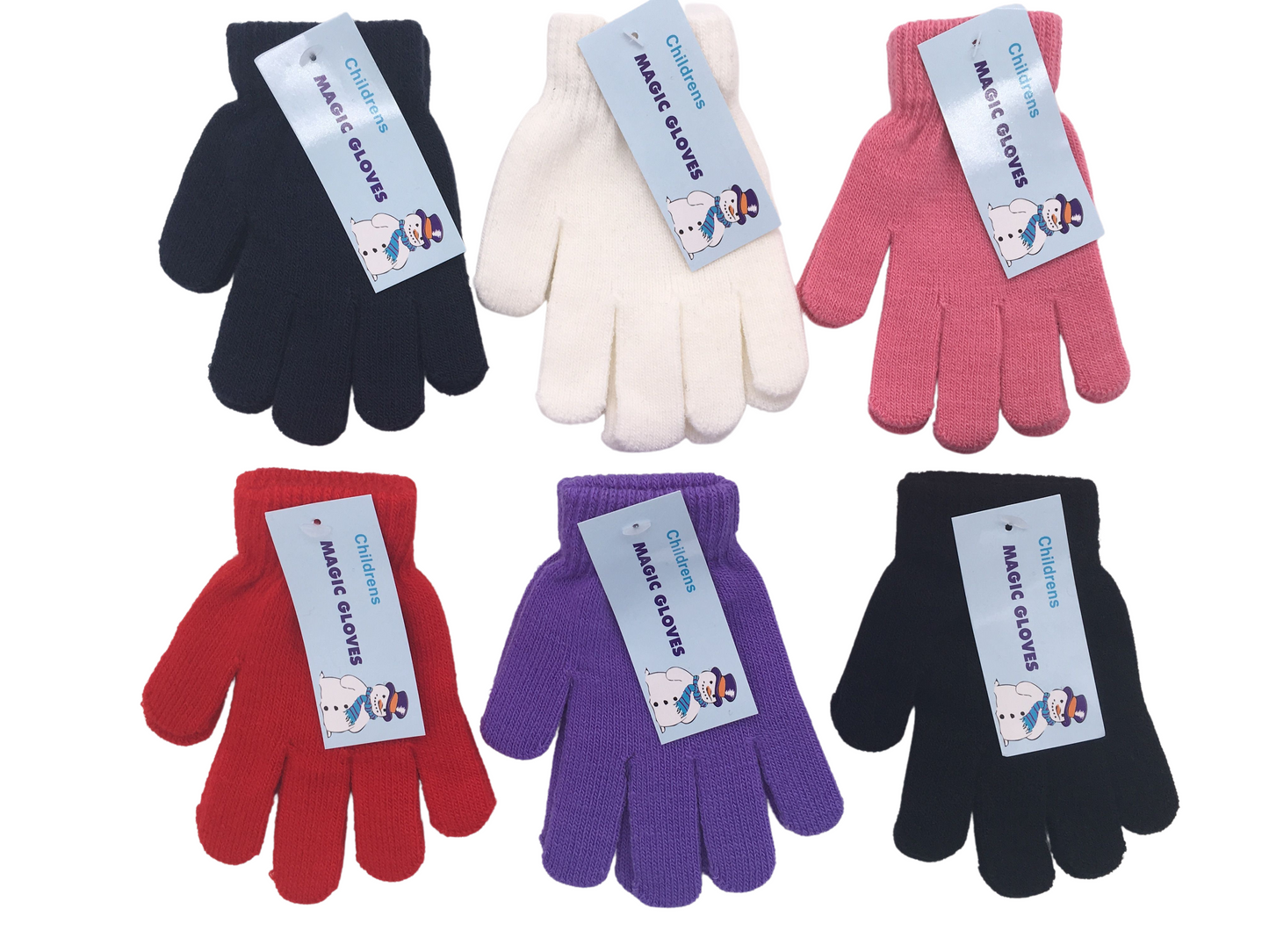 1-3Pairs Kids Girls Boys Childrens Toddlers MAGIC Winter Stretch GLOVES KIDS