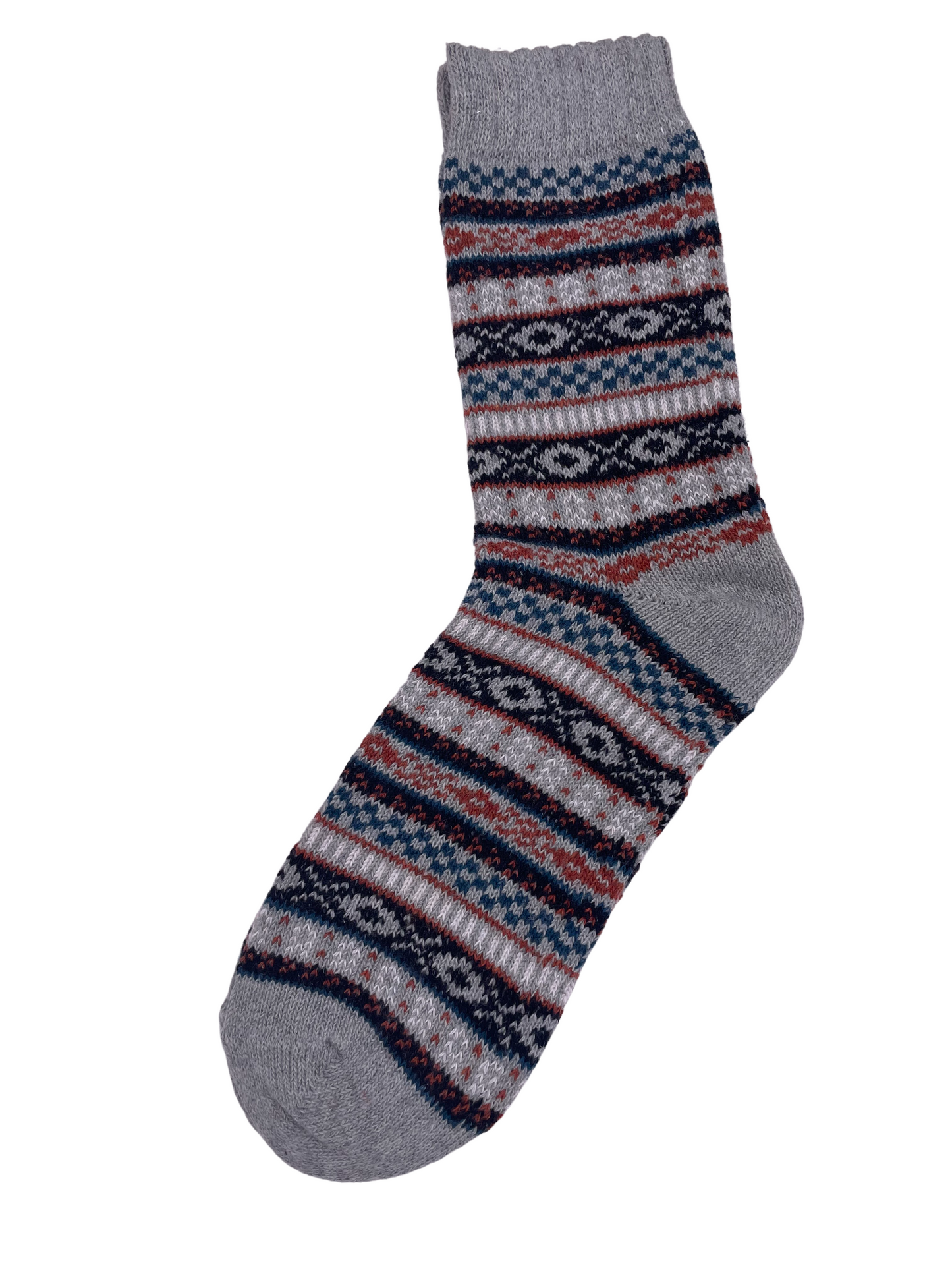 Mens Patterned Norwegian SOCKS, Soft, Colourful, Nordic Style Design