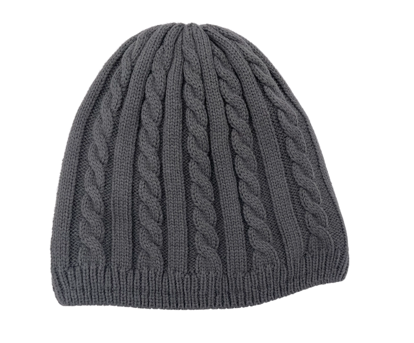 Mens Winter Knitted Rib Beanie Hats with Fleece Lining 3958