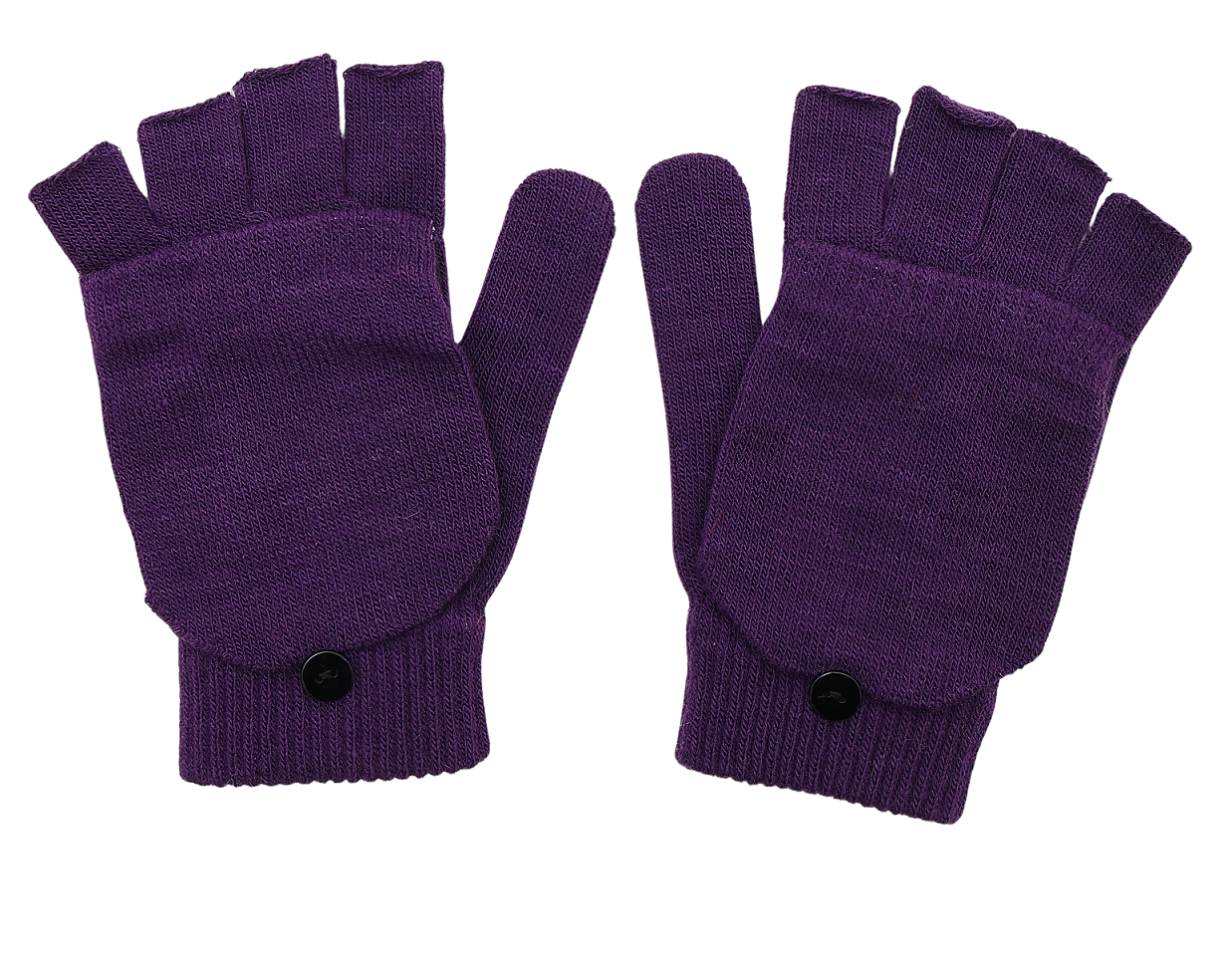 Magic Combo Fingerless & Full Mittens Gloves Stretchy One Size Fits Most