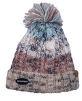 Ladies 100% WATERPROOF WINDPROOF Warm Cable Knit hat pompom Polar Fleece lining