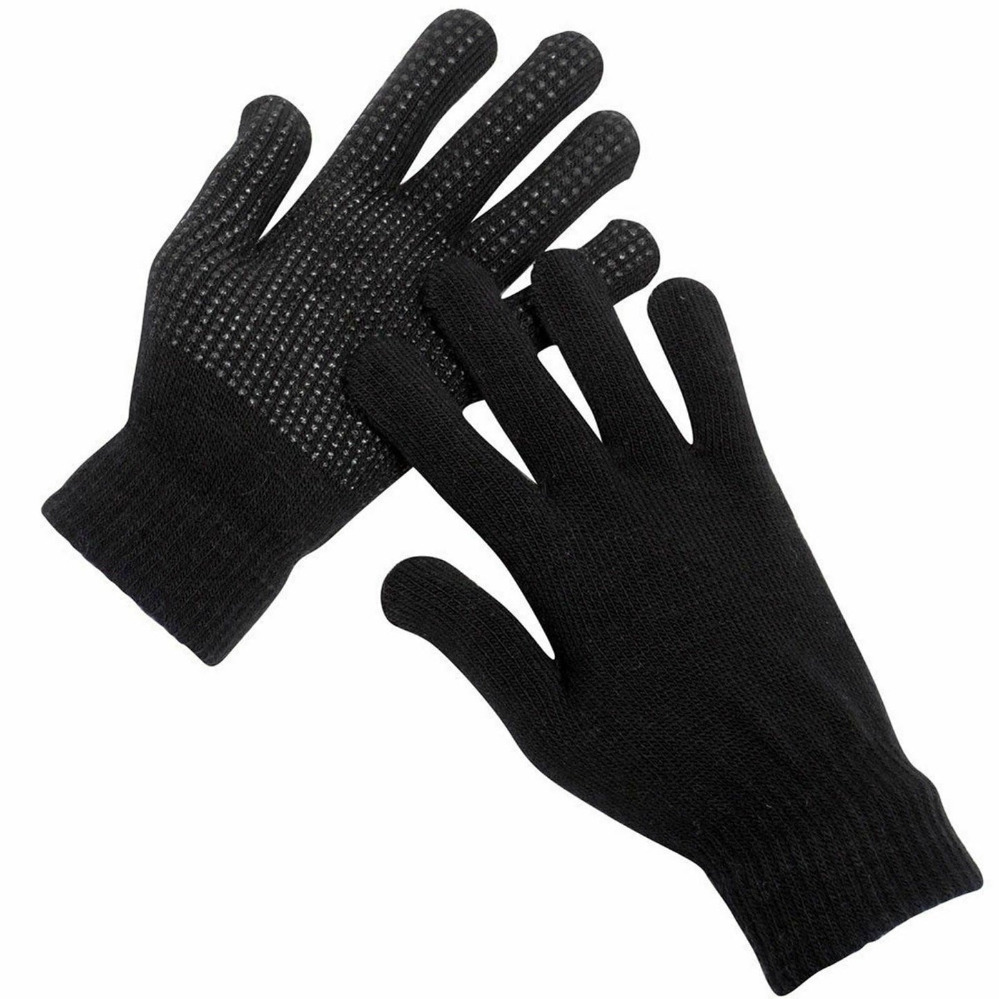 1-3Pairs Finger & Fingerless Gripper Gloves Unisex Adult Half Finger Magic Touch One Size