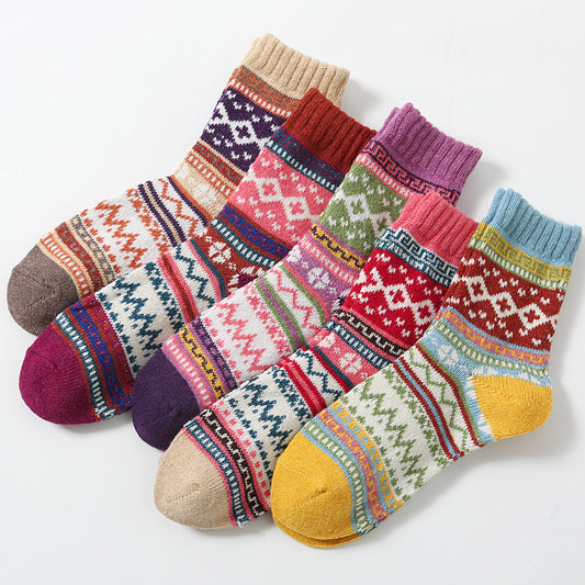 Ladies Fluffy Slipper Socks Fleece Cute Warm Soft Cosy knitted Anti-slip Winter Warmer