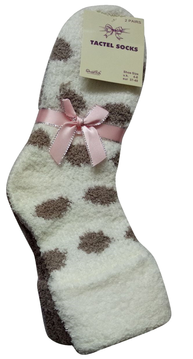 Ladies Women's Soft Tactel Socks Soft Extra Warm UK 4-6, 2 pairs