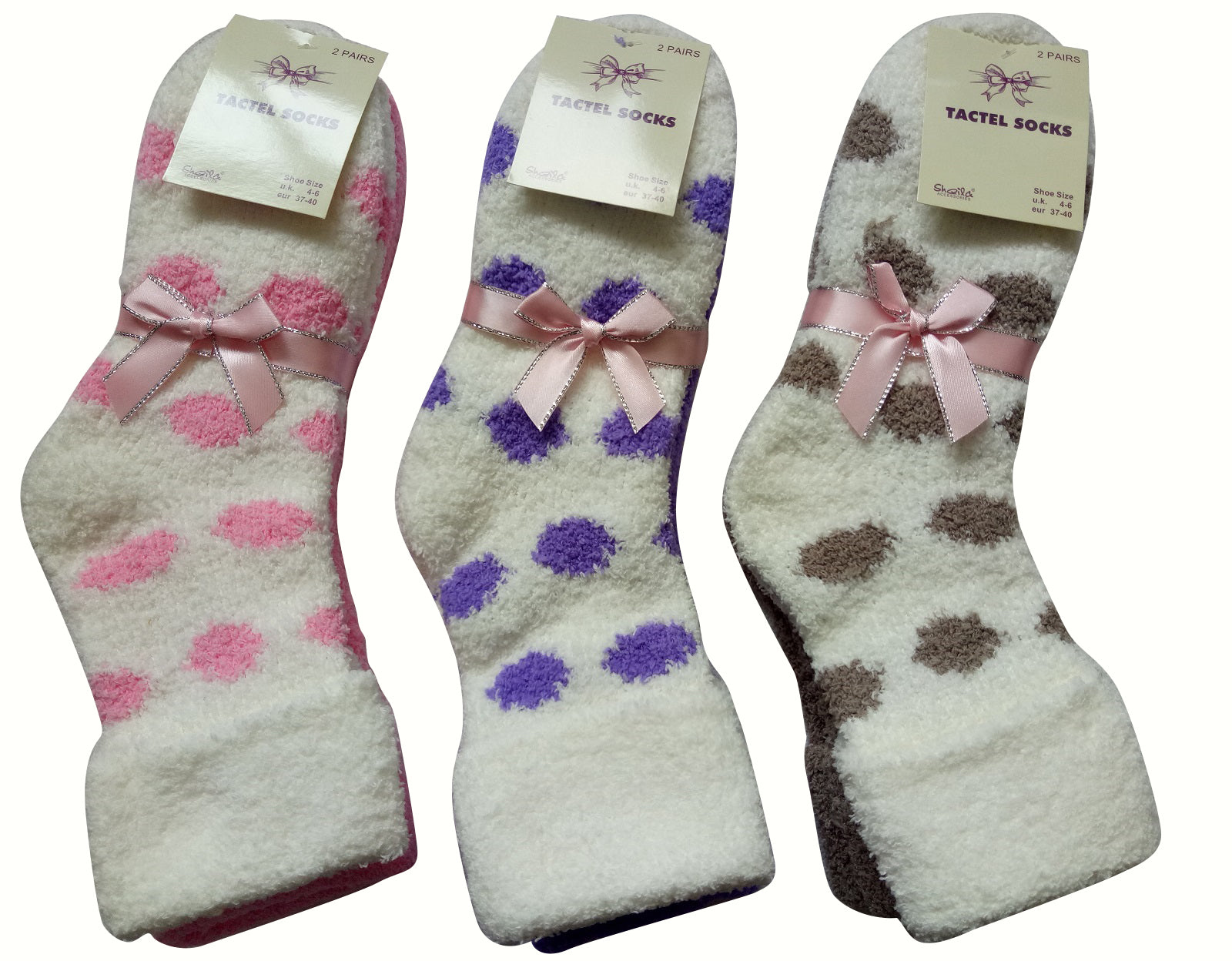 Ladies Women's Soft Tactel Socks Soft Extra Warm UK 4-6, 2 pairs