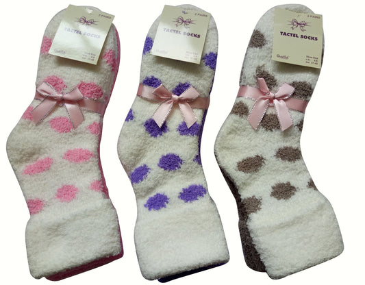 Ladies Women's Soft Tactel Socks Soft Extra Warm UK 4-6, 2 pairs