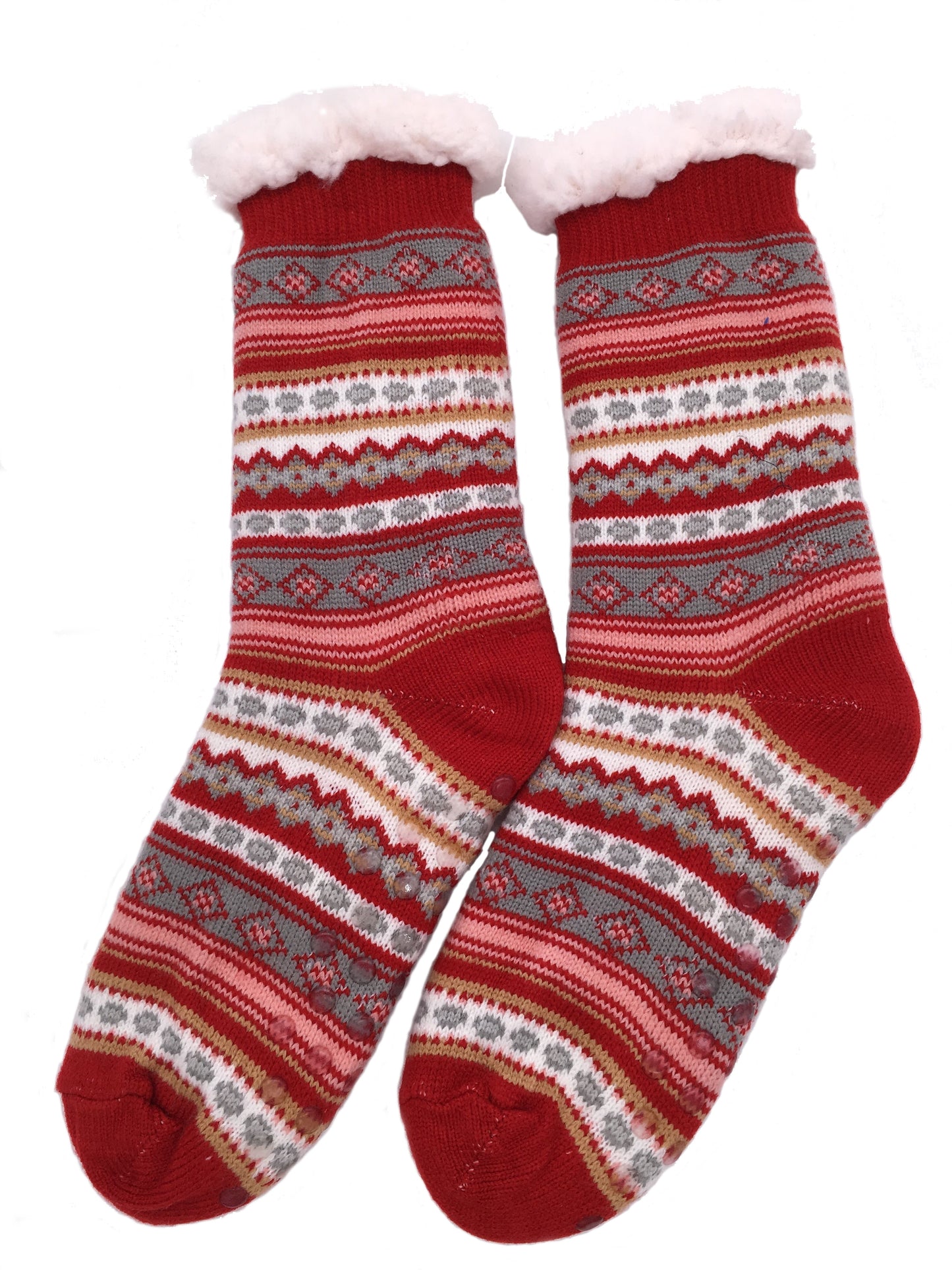 Ladies Fluffy Slipper Socks Fleece Cute Warm Soft Cosy knitted Anti-slip Winter Warmer
