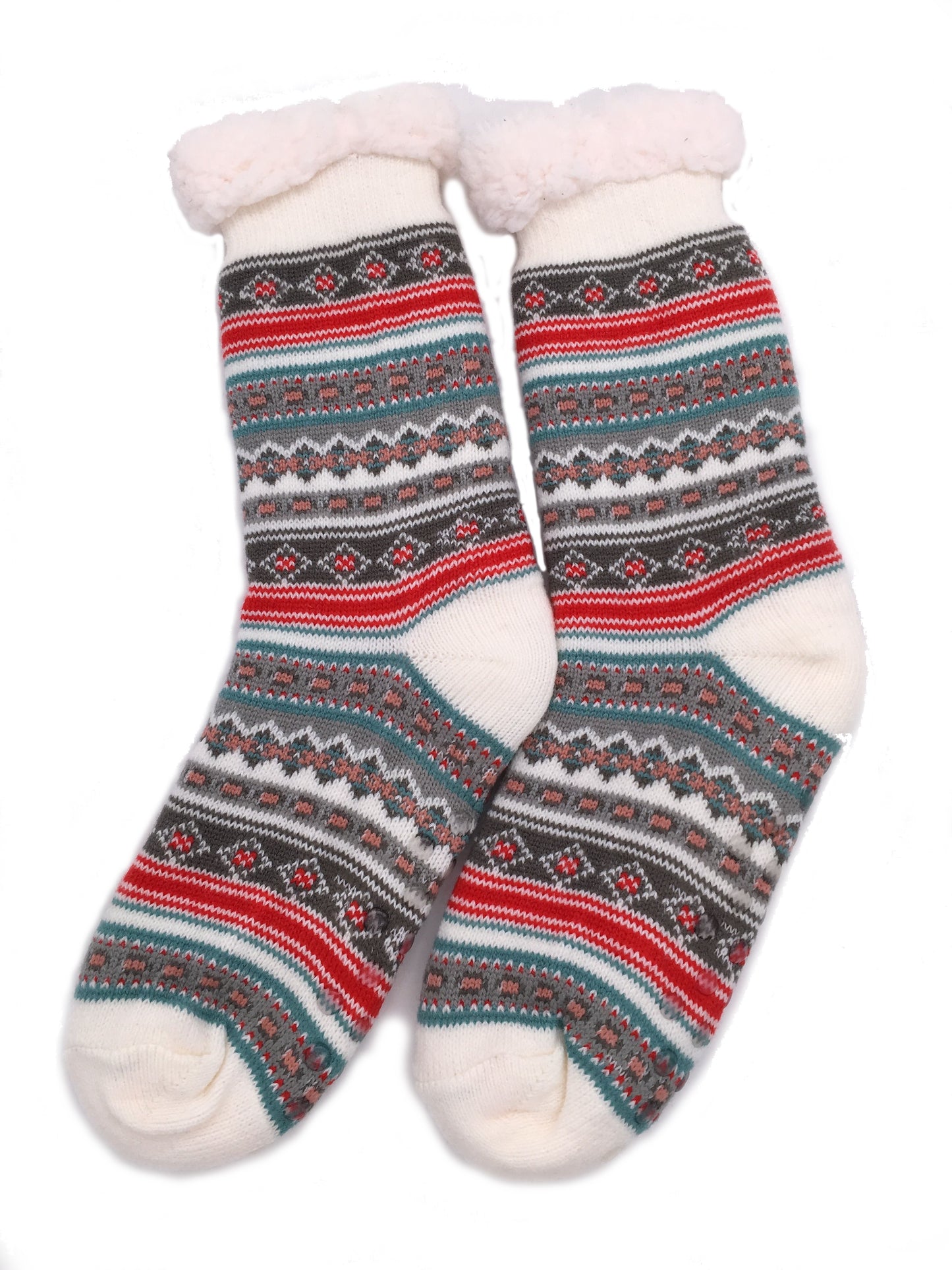 Ladies Fluffy Slipper Socks Fleece Cute Warm Soft Cosy knitted Anti-slip Winter Warmer