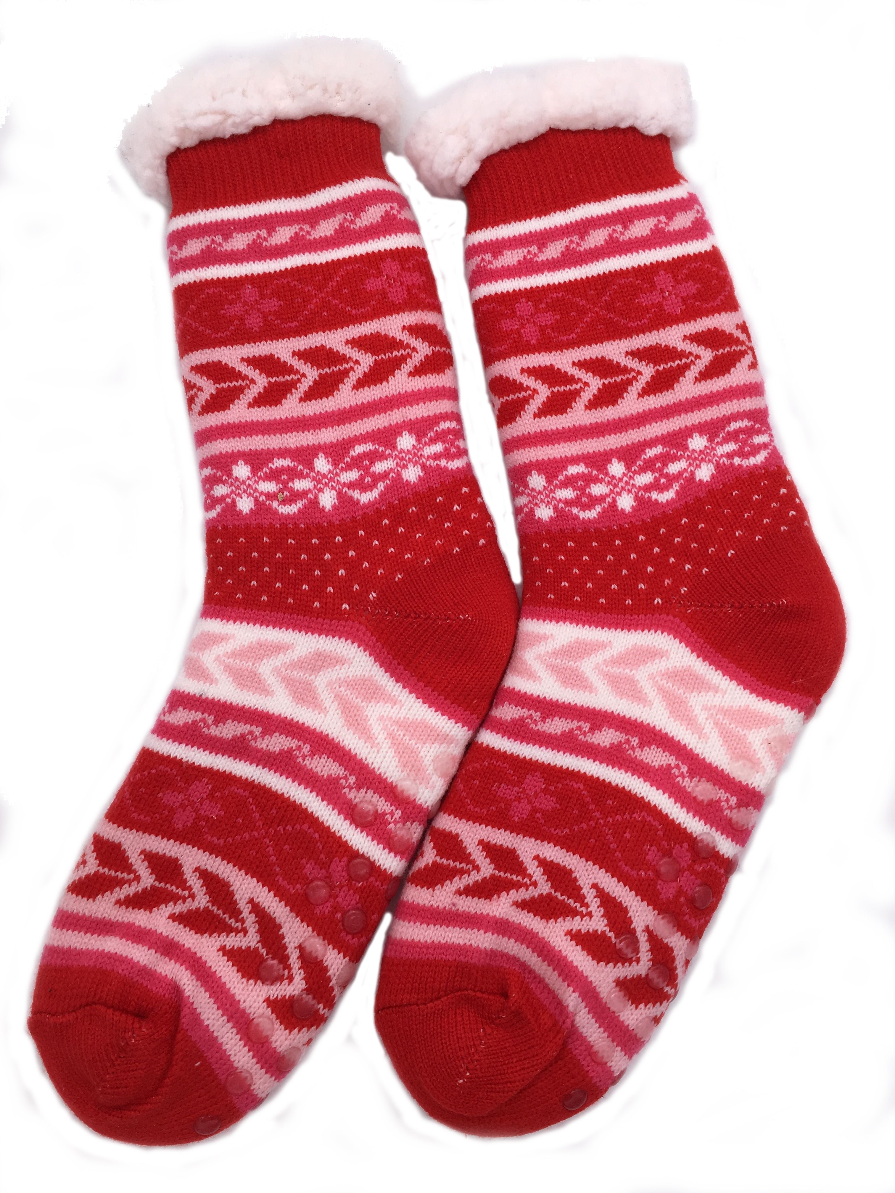 Ladies Fluffy Slipper Socks Fleece Cute Warm Soft Cosy knitted Anti-slip Winter Warmer