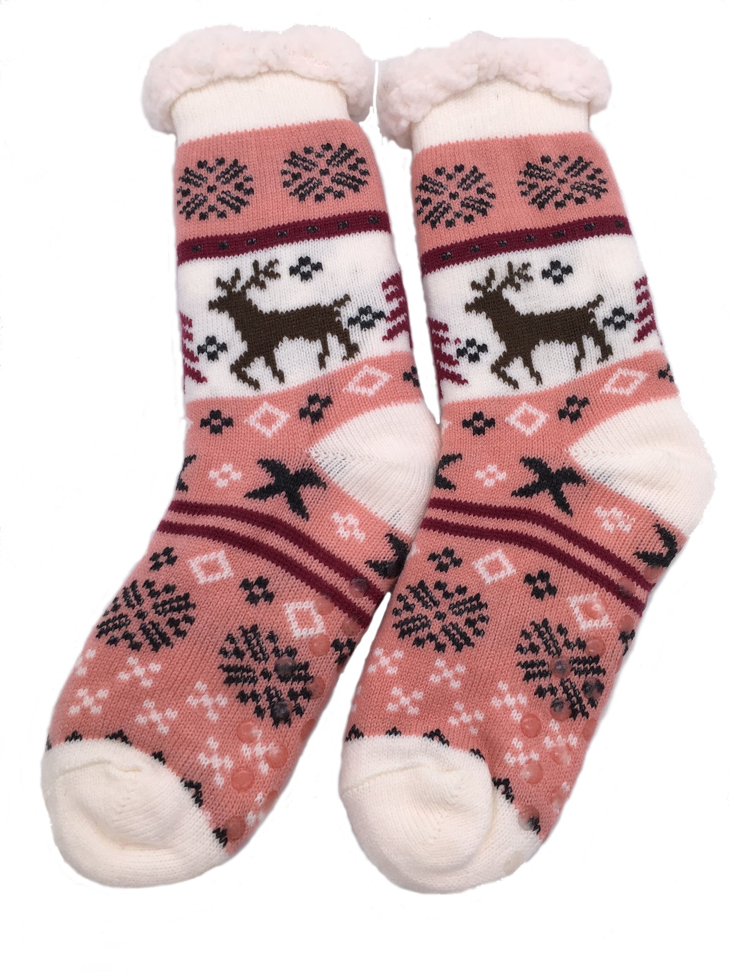Ladies Fluffy Slipper Socks Fleece Cute Warm Soft Cosy knitted Anti-slip Winter Warmer