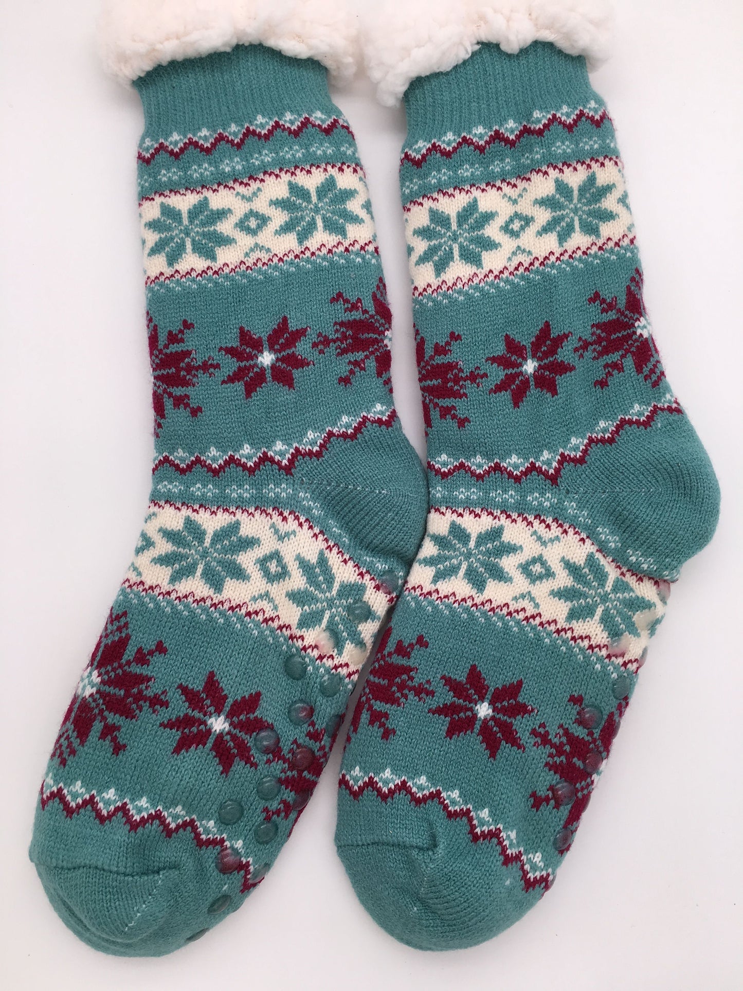 Ladies Fluffy Slipper Socks Fleece Cute Warm Soft Cosy knitted Anti-slip Winter Warmer