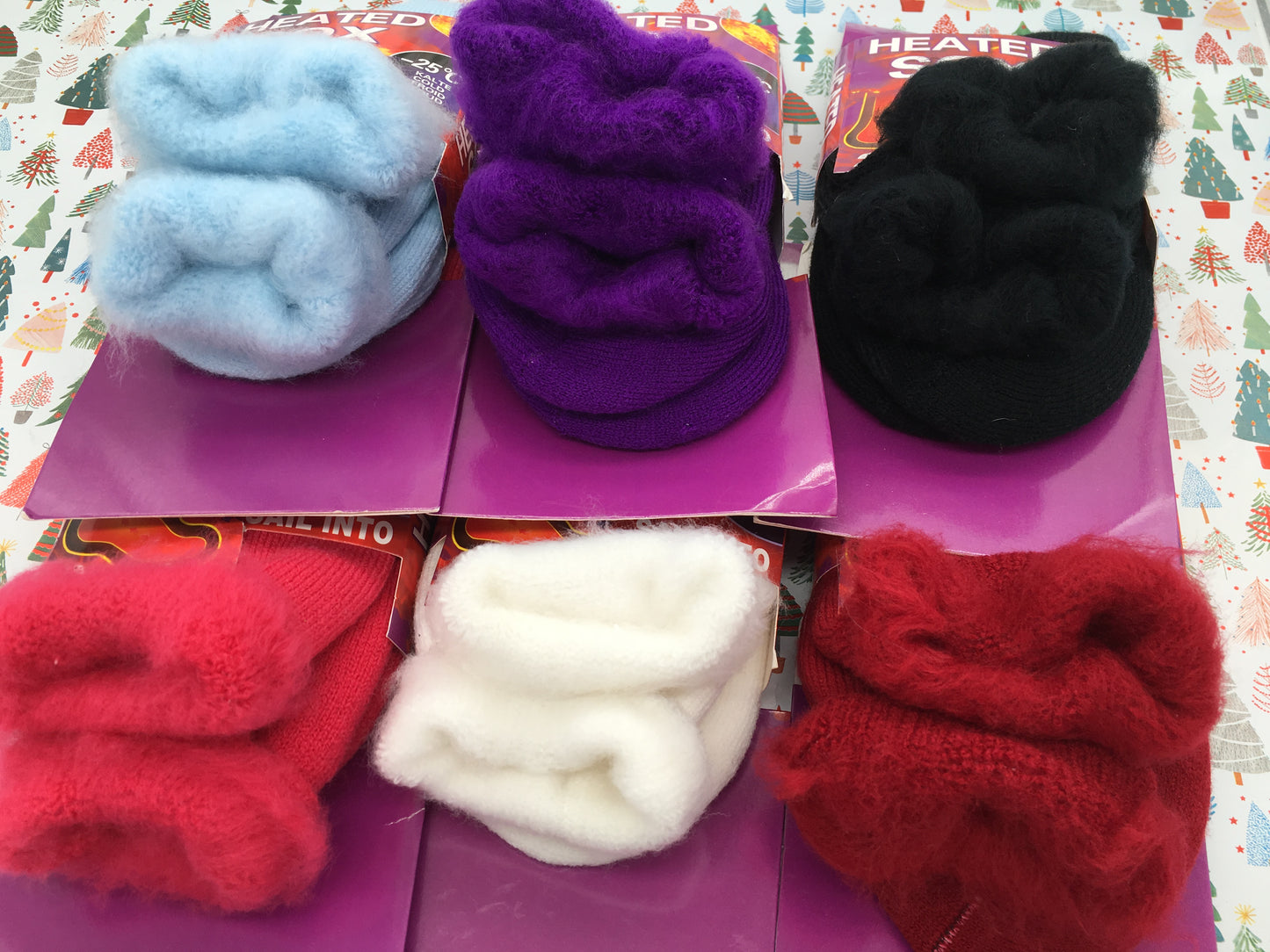 Ladies Women Heated Heavy Winter Hot Warm Thermal Boots Heavy Duty Socks Size 4-8 37-42