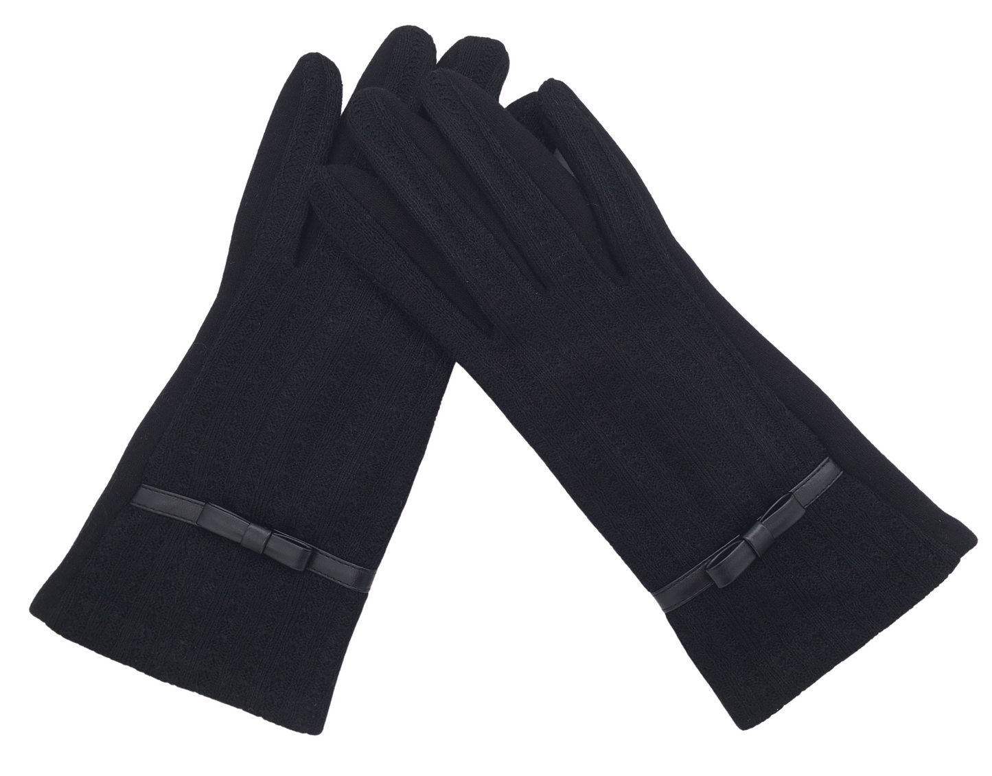Ladies Winter Fashion Gloves Cosy Featuring Glitter &Pearl, Print Design