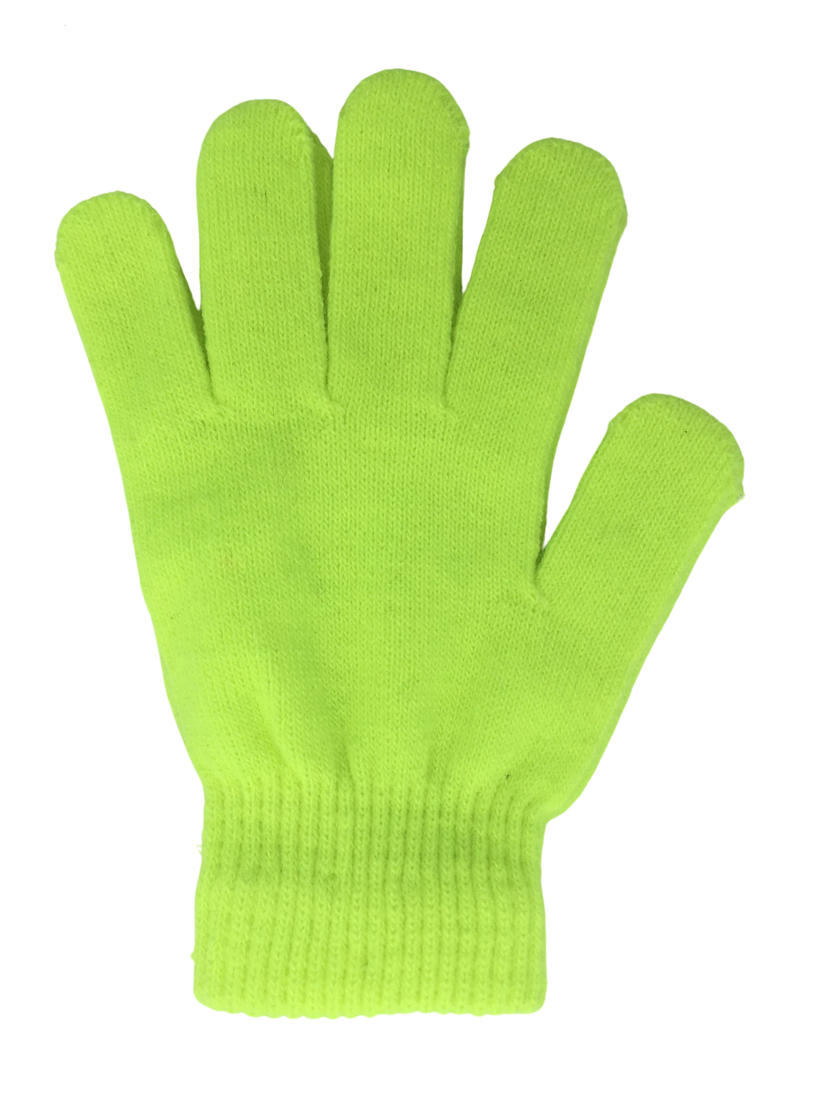 ADULTS NEON COLOR Magic Gloves Stretch Winter Ladies Womens One Size Warm Soft