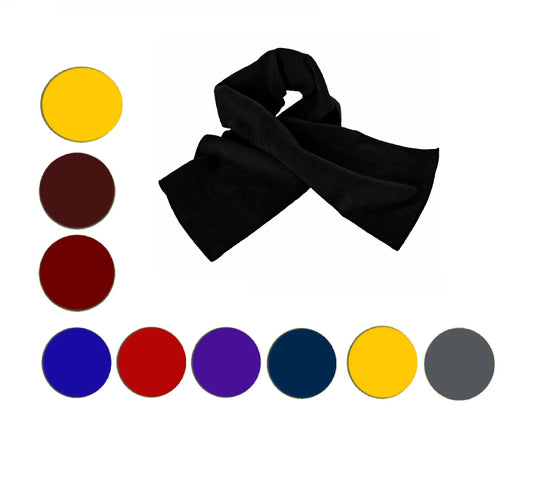 Mens Womens Unisex Thermal Polar Fleece Plain Winter Scarf Super Soft Microfiber