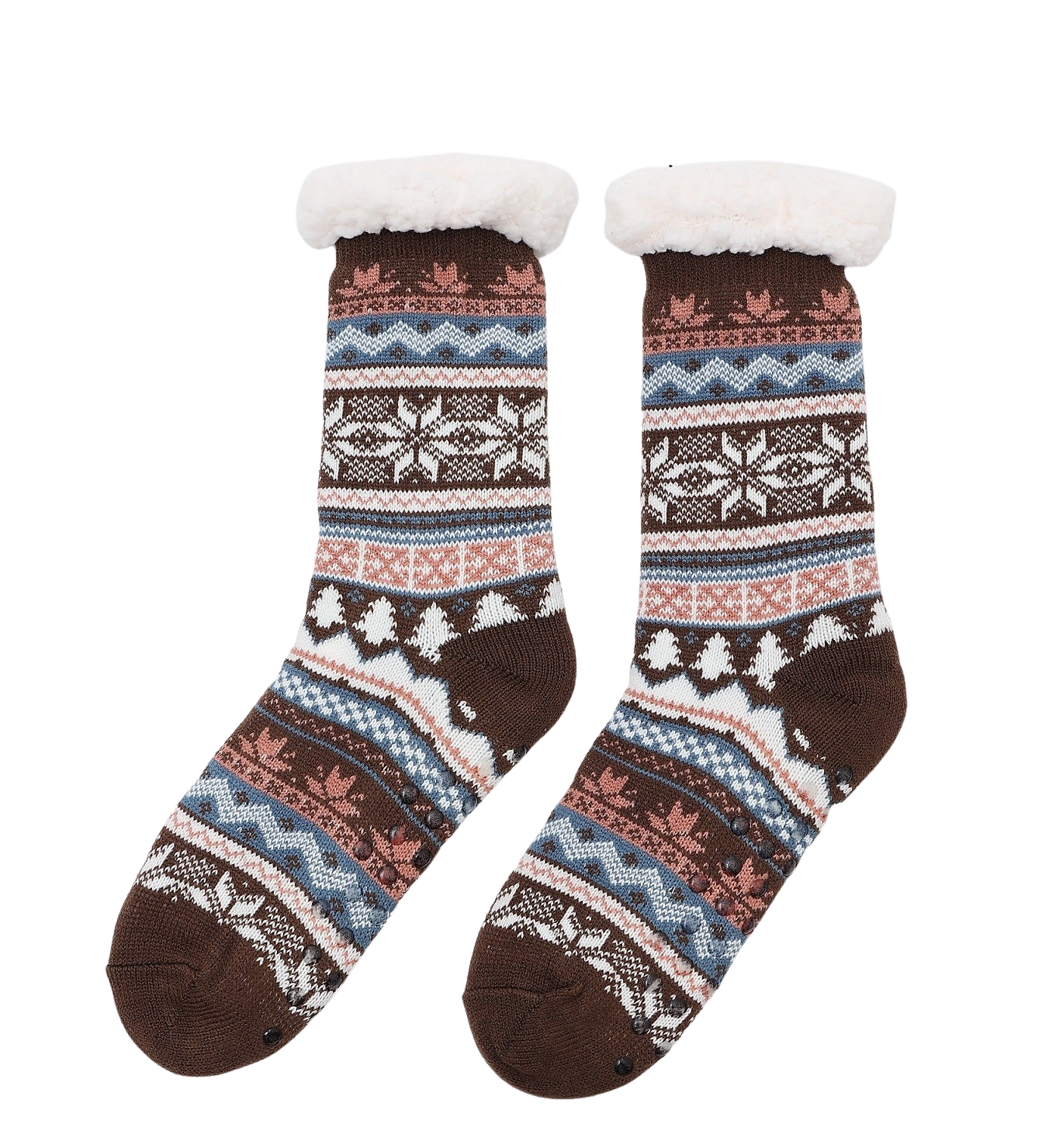 Mens Fluffy Sherper Slipper Socks Fleece Cute Warm Soft Cosy knitted Anti-slip Winter Warmer