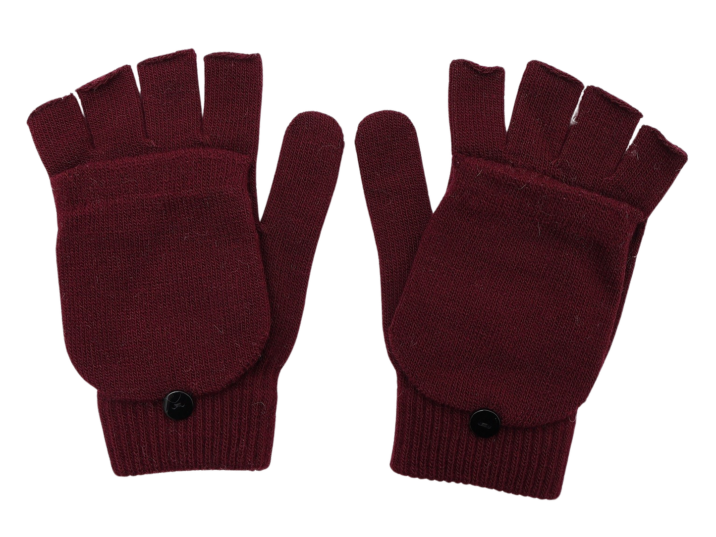 Magic Combo Fingerless & Full Mittens Gloves Stretchy One Size Fits Most