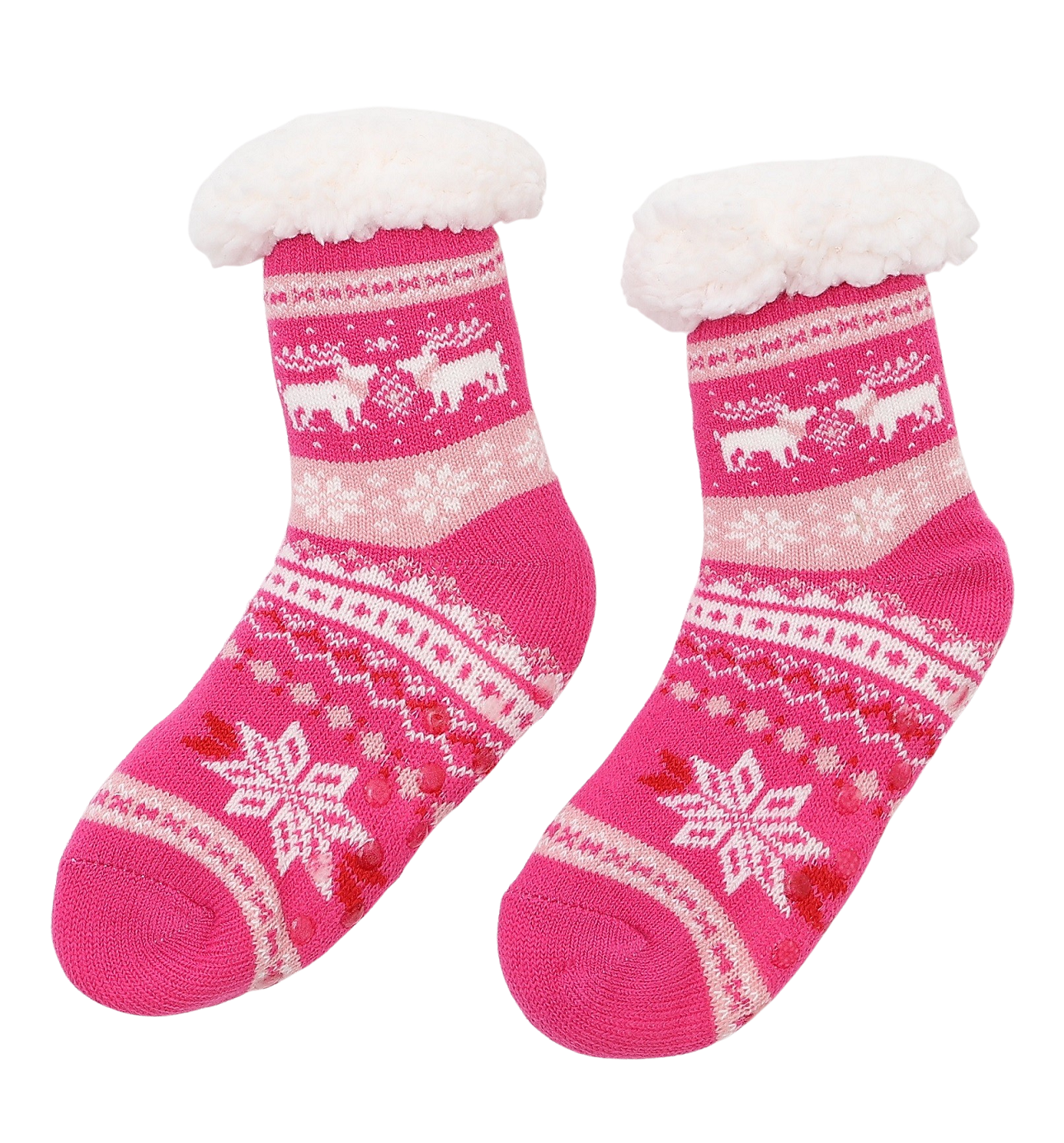 Children Fluffy Slipper Socks Cute Warm Soft Cosy knitted Anti-slip Winter Warmer