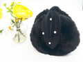 Women EARMUFFS, Foldable, Ear Warmers, Cold Weather Protection, Stylish Velvet Band with Pearl detail