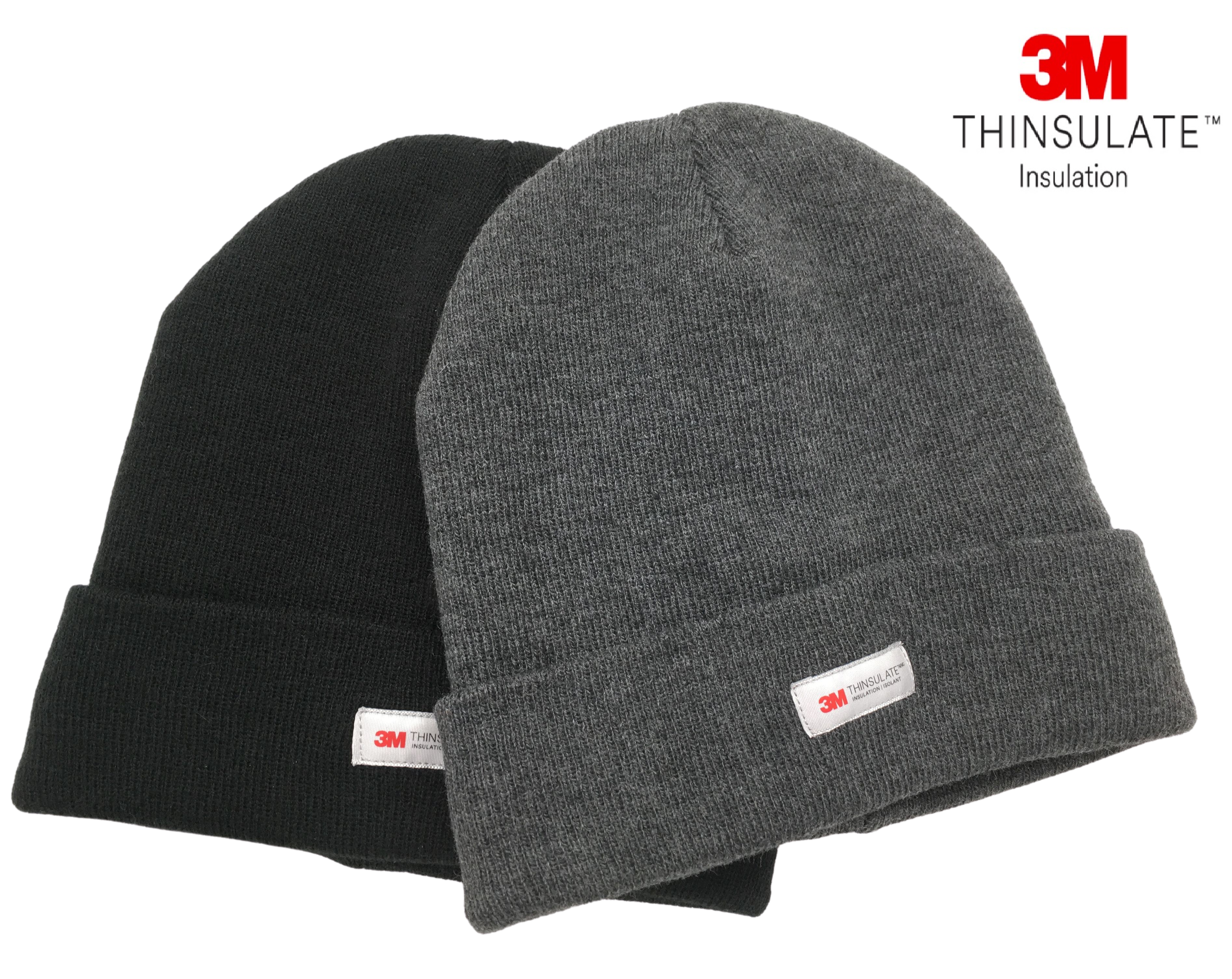 3M MENS Thinsulate Extra Warm WOOLY w LINING GENUINE KNITTED BEANIE HATS