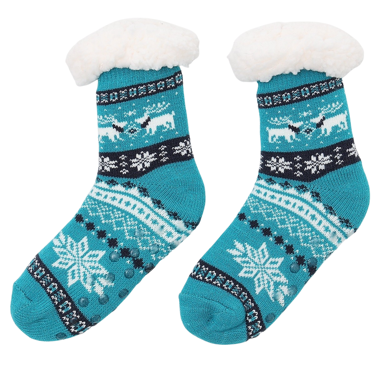 Children Fluffy Slipper Socks Cute Warm Soft Cosy knitted Anti-slip Winter Warmer