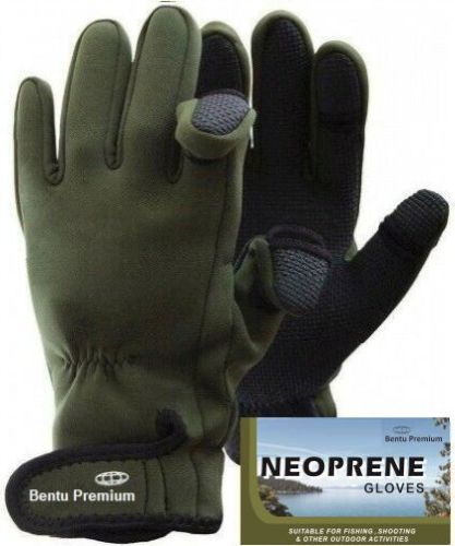 Neoprene Gloves Folding Fingers, Fishing - Shooting - Hunting - S/M,M/L,XL