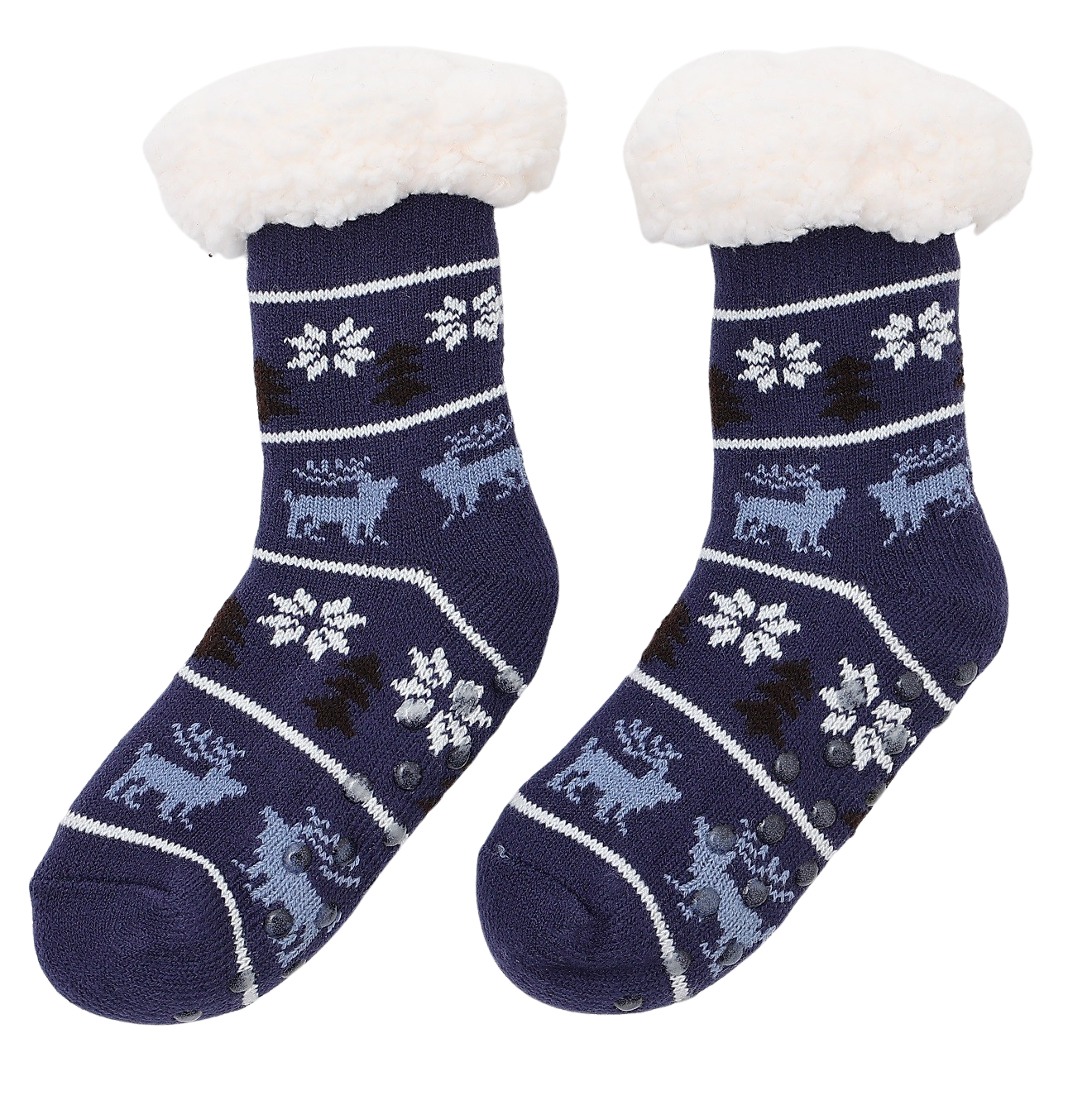 Children Fluffy Slipper Socks Cute Warm Soft Cosy knitted Anti-slip Winter Warmer