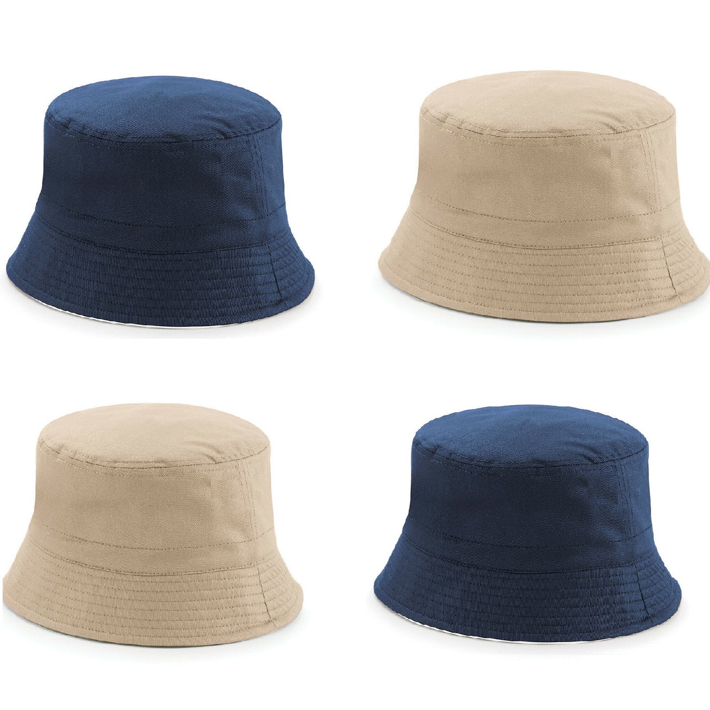 UNISEX Reversible Bucket Hat, 100% COTTON, Twill Bucket Hat UPF 50+