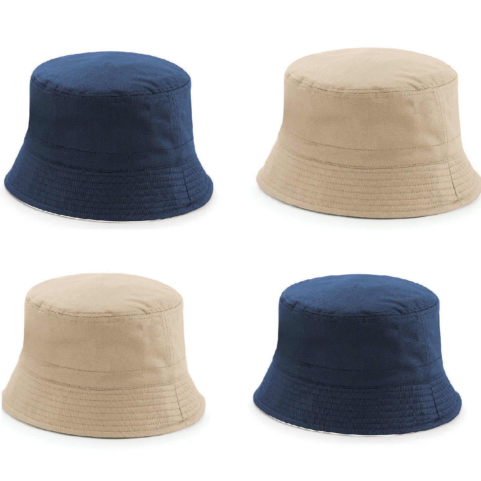 UNISEX Reversible Bucket Hat, 100% COTTON, Twill Bucket Hat UPF 50+