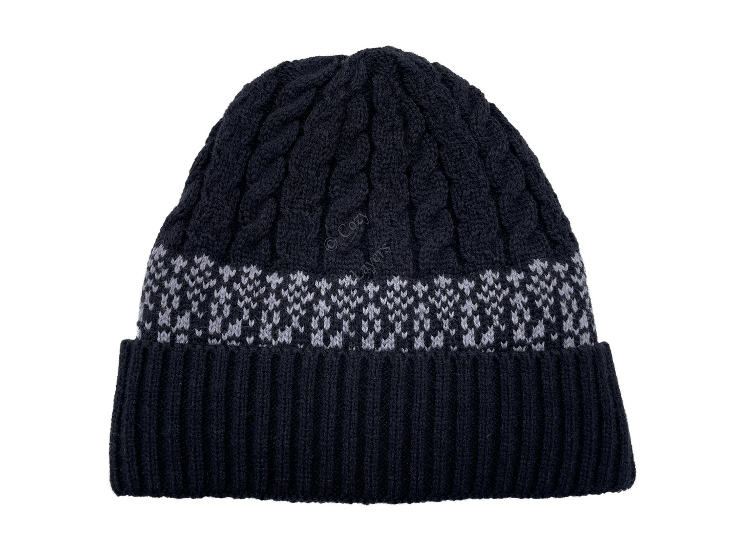Men’s 3M Thinsulate™ Waterproof Windproof Thermal Knitted Turn Up Beanie Hat