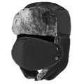 Adults Waterproof Thermal Trapper Hat with Mouth Covering Feather Lined Winter Hat
