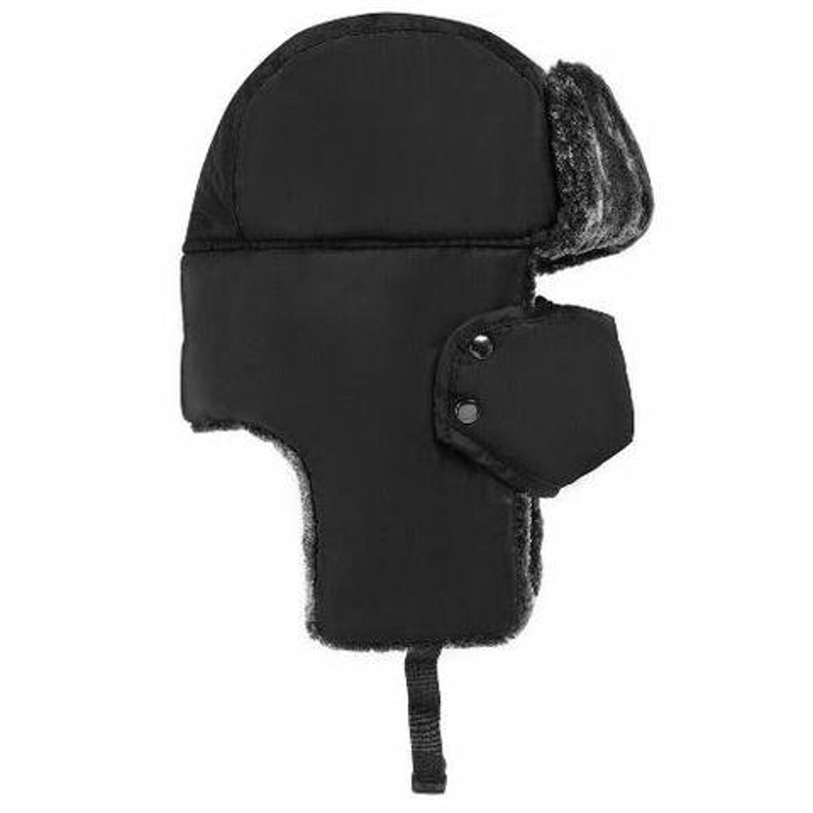Adults Waterproof Thermal Trapper Hat with Mouth Covering Feather Lined Winter Hat