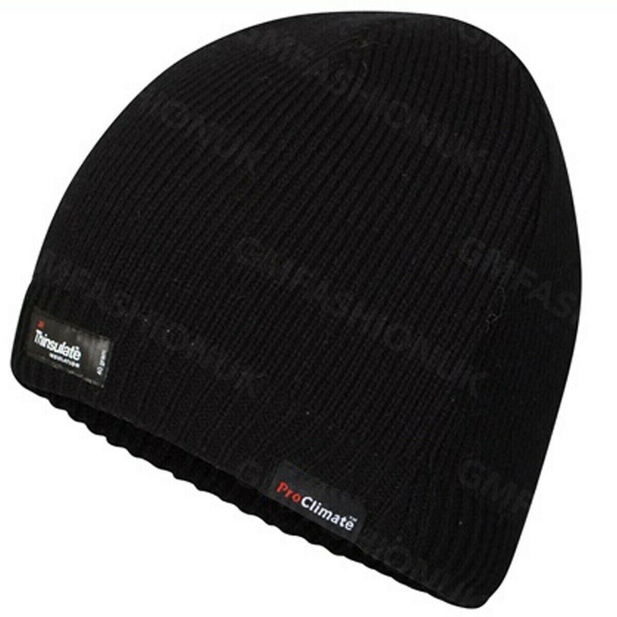 MENS 3M Thinsulate 100% WATERPROOF&WINDPROOF Thermal Knitted Beanie Hat