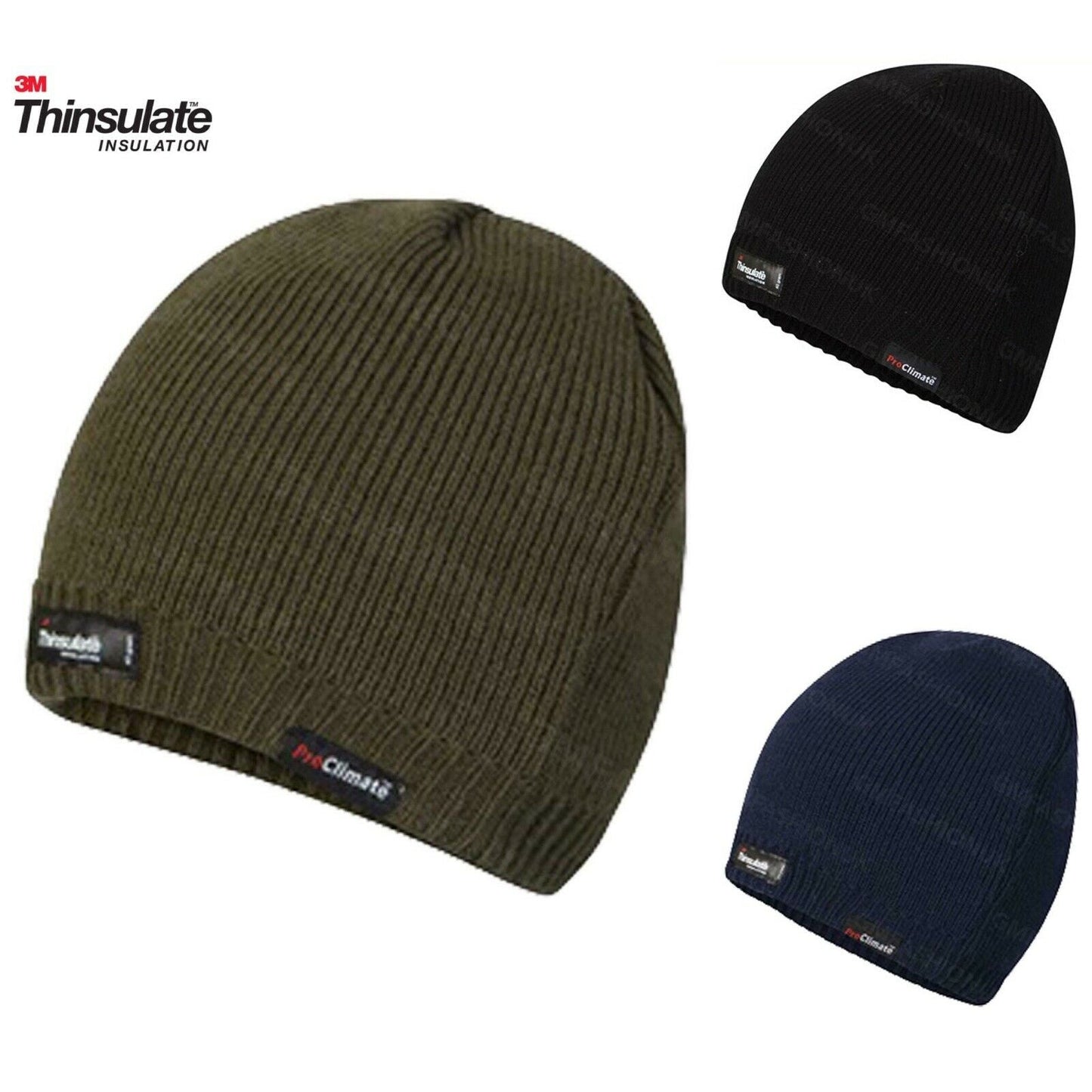 MENS 3M Thinsulate 100% WATERPROOF&WINDPROOF Thermal Knitted Beanie Hat