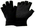 1-3Pairs Fingerless Gripper Gloves Unisex Adult Half Finger Magic Touch One Size