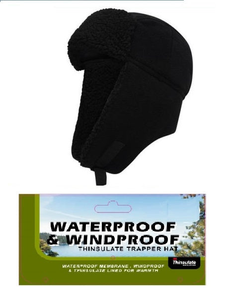 Men's Waterproof Genuine 3M Thinsulate Trapper Hat Windproof Fleece Thermal Hat